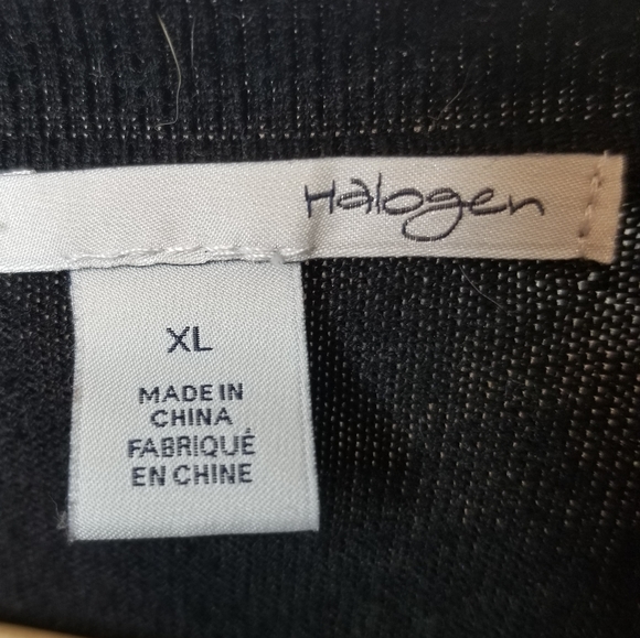 Halogen Black Button Up Cardigan Size XL - Picture 3 of 7